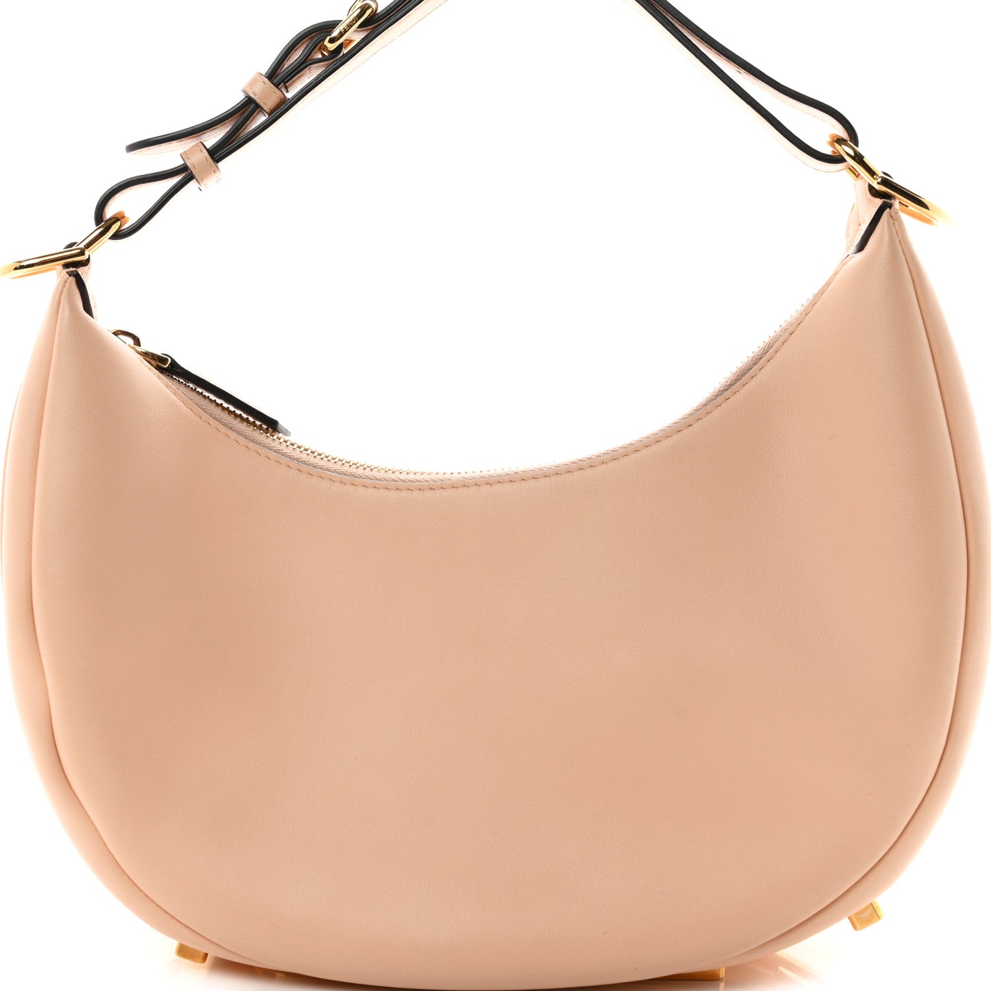 Vitello Grace Matte Small Fendigraphy Hobo Bag Light Rose