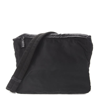 Prada Nylon Flat Messenger Bag Black 1 of 9