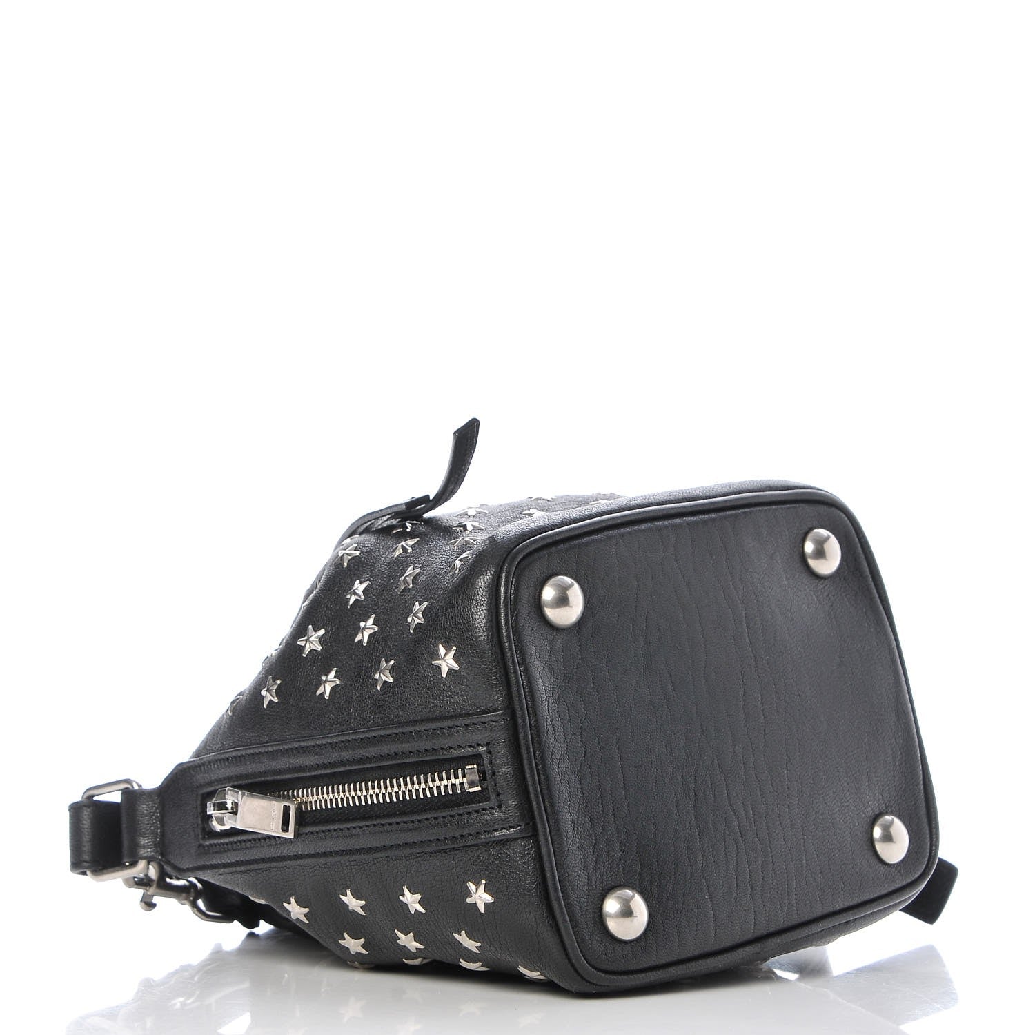 Saint Laurent Calfskin Star Studded Small Emmanuelle Bucket Bag Black 4 of 8