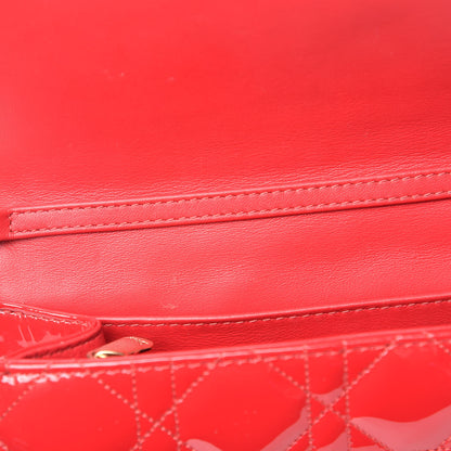 Christian Dior Patent Cannage Miss Dior Promenade Pouch Red 19 of 22