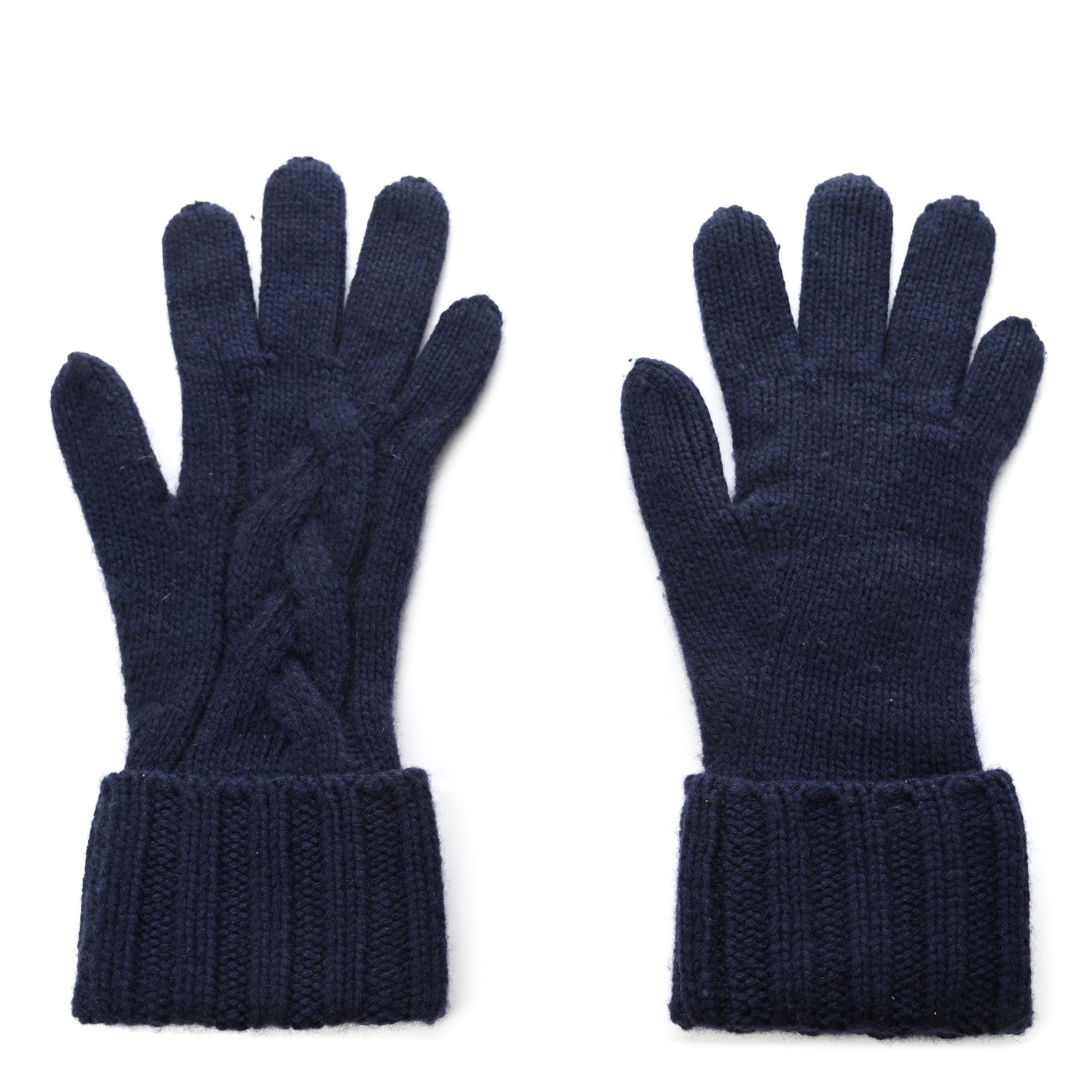 Chanel Cashmere CC Gloves Navy 2 of 4