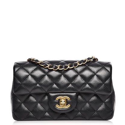 Chanel Caviar Quilted Mini Rectangular Flap Black 1 of 8