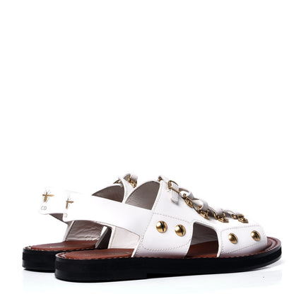 Christian Dior Calfskin Wildior Sandal 36 White 3 of 6