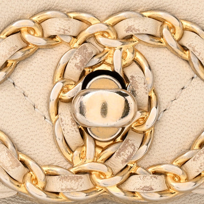 Chanel Goatskin Quilted Medium Chanel 19 Flap Beige 13 of 13