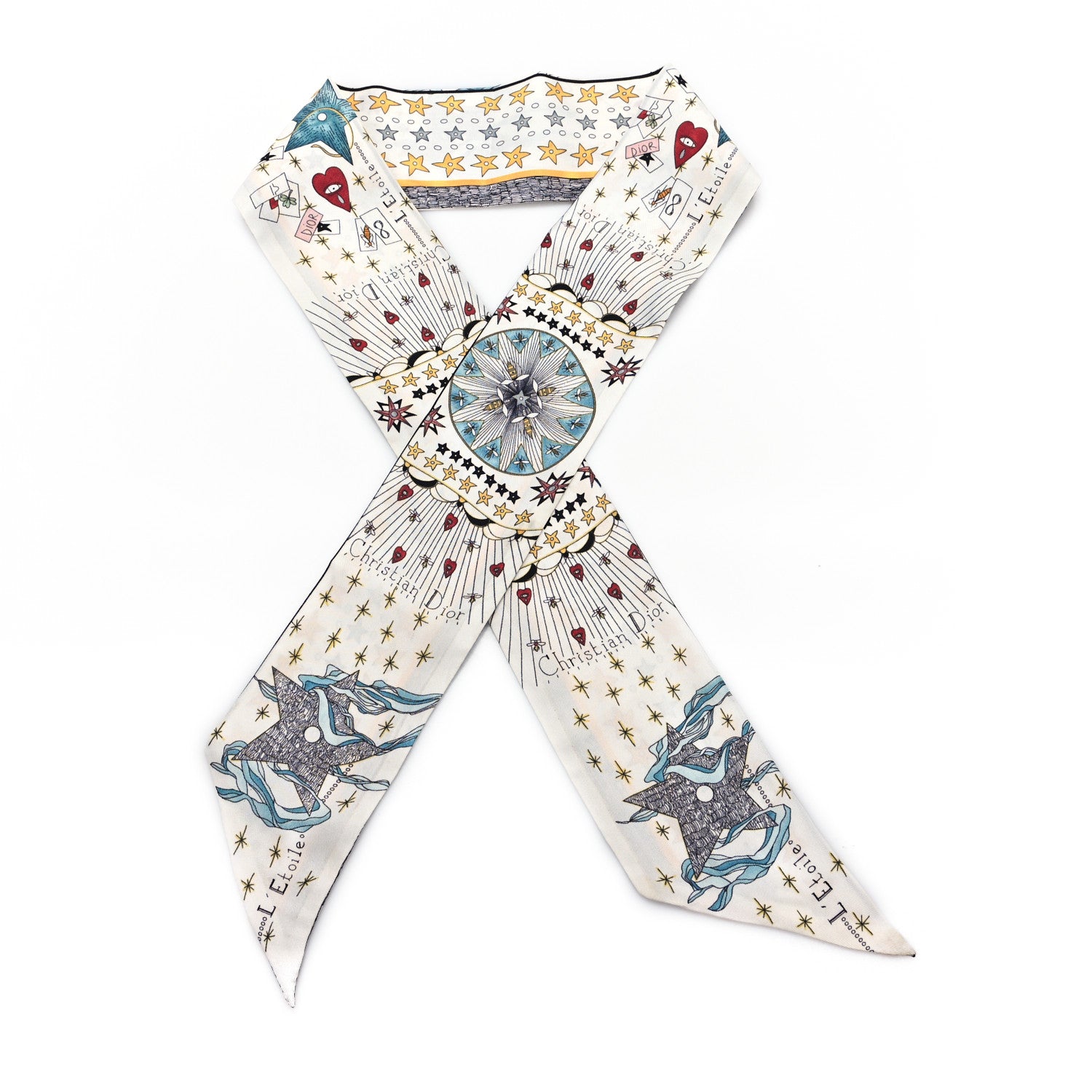 Christian Dior Silk L'Etoile Mitzah Scarf 1 of 3
