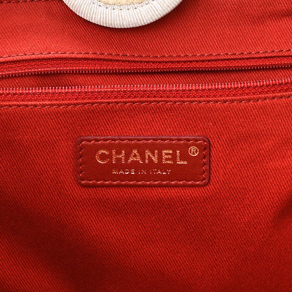 Chanel Lurex Boucle Small Deauville Tote White 6 of 15