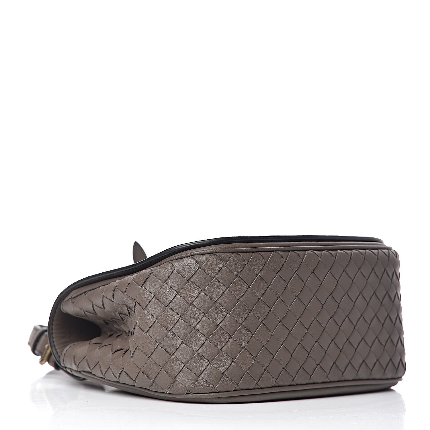 Bottega Veneta Nappa Intrecciato BV Luna Shoulder Bag New Steel 4 of 11
