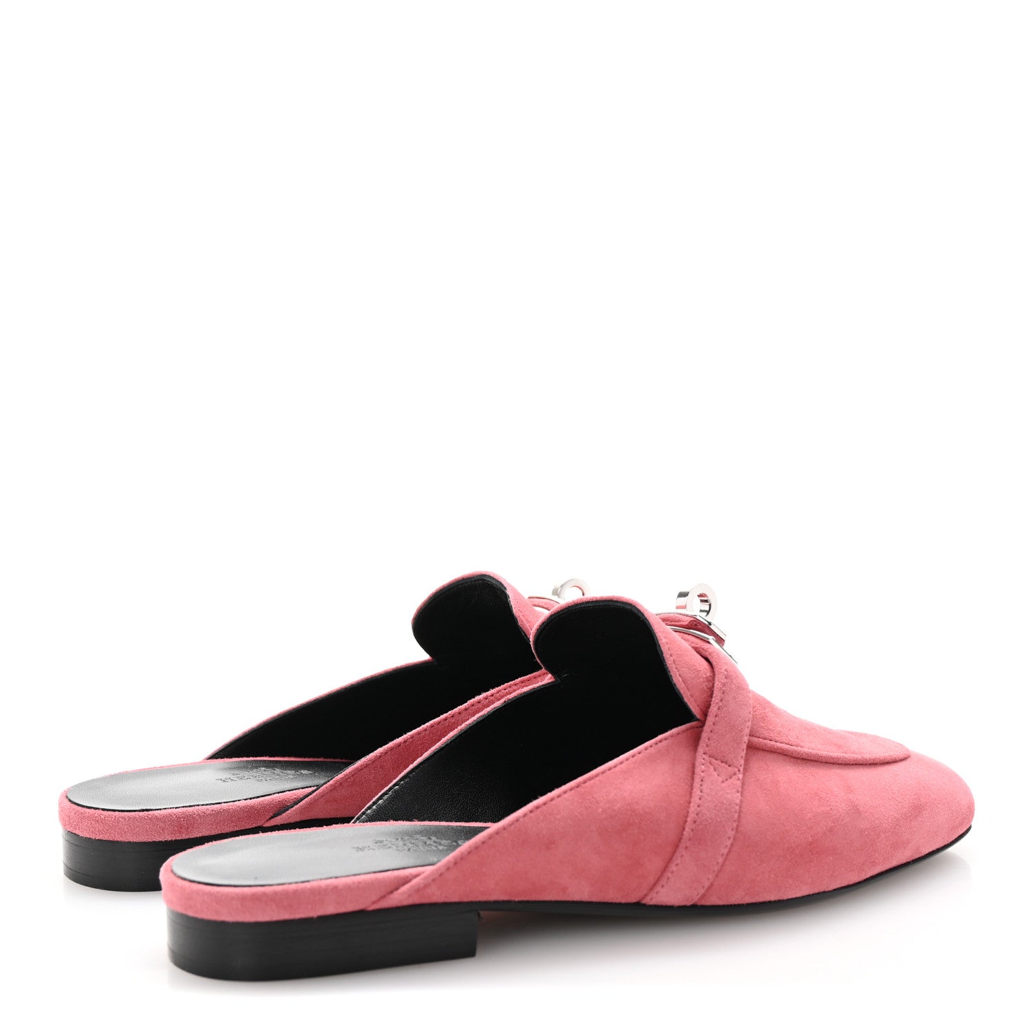 Hermes Suede Goatskin Oz Mules 35 Rose De Venise 5 of 10