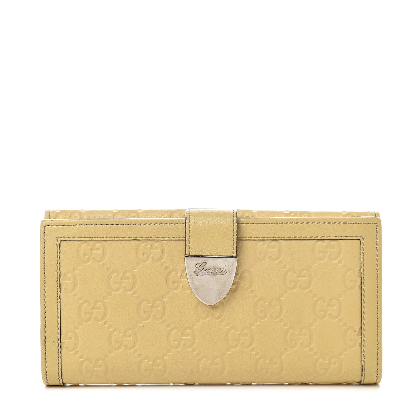Guccissima Continental Wallet Yellow