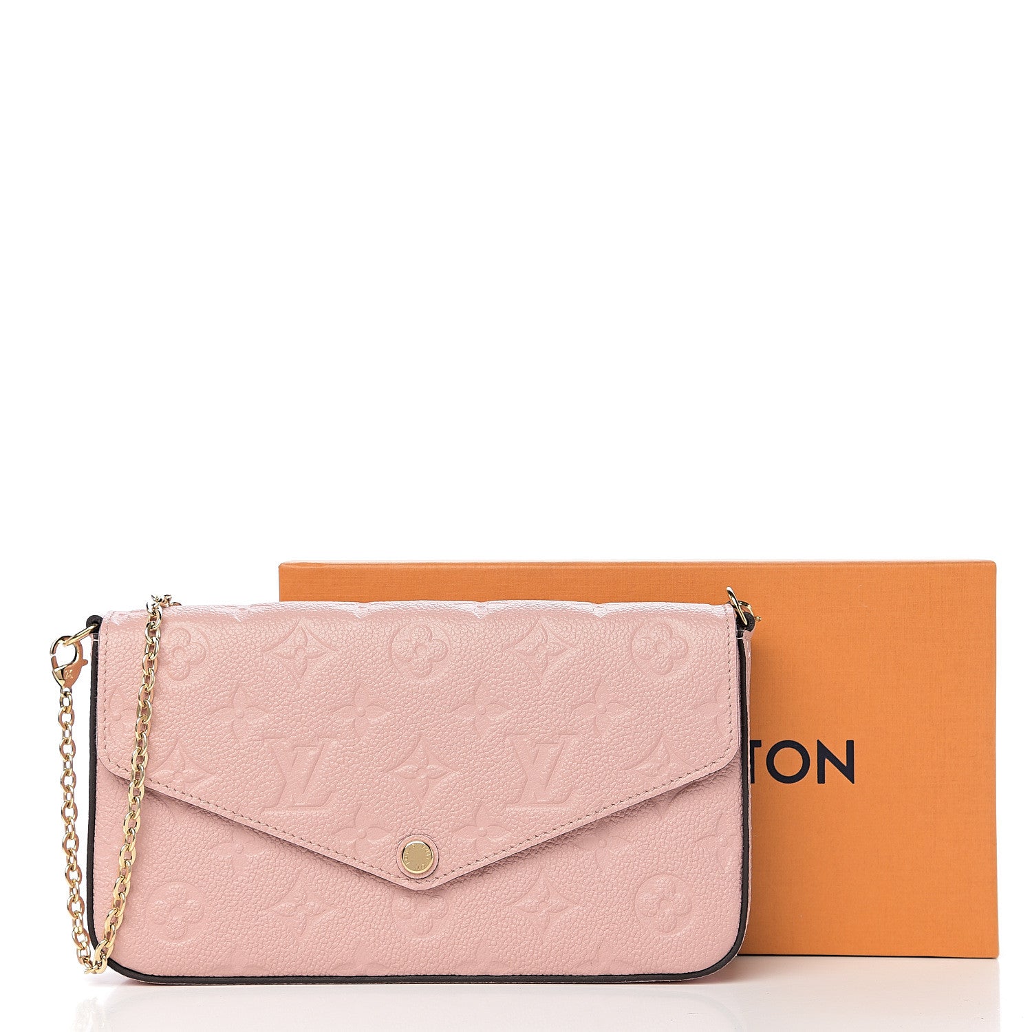 Louis Vuitton Empreinte Pochette Felicie Chain Wallet Rose Poudre 11 of 11
