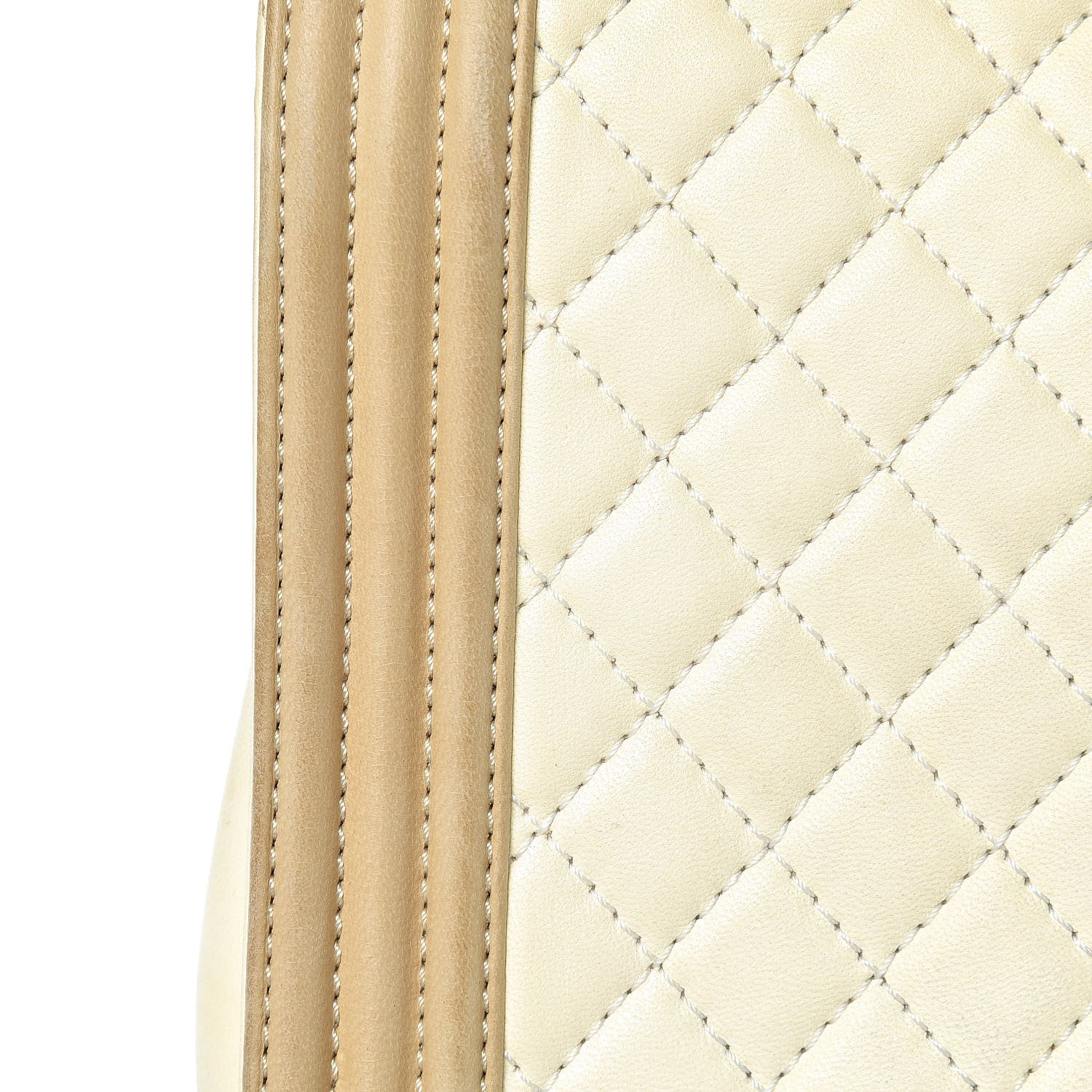 Chanel Lambskin Quilted Large Boy Flap Light Beige Dark Beige 19 of 22