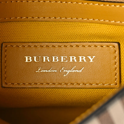 Burberry Derby Calfskin Haymarket Check Small Loxley Crossbody Cinnamon Red Multicolor 6 of 8