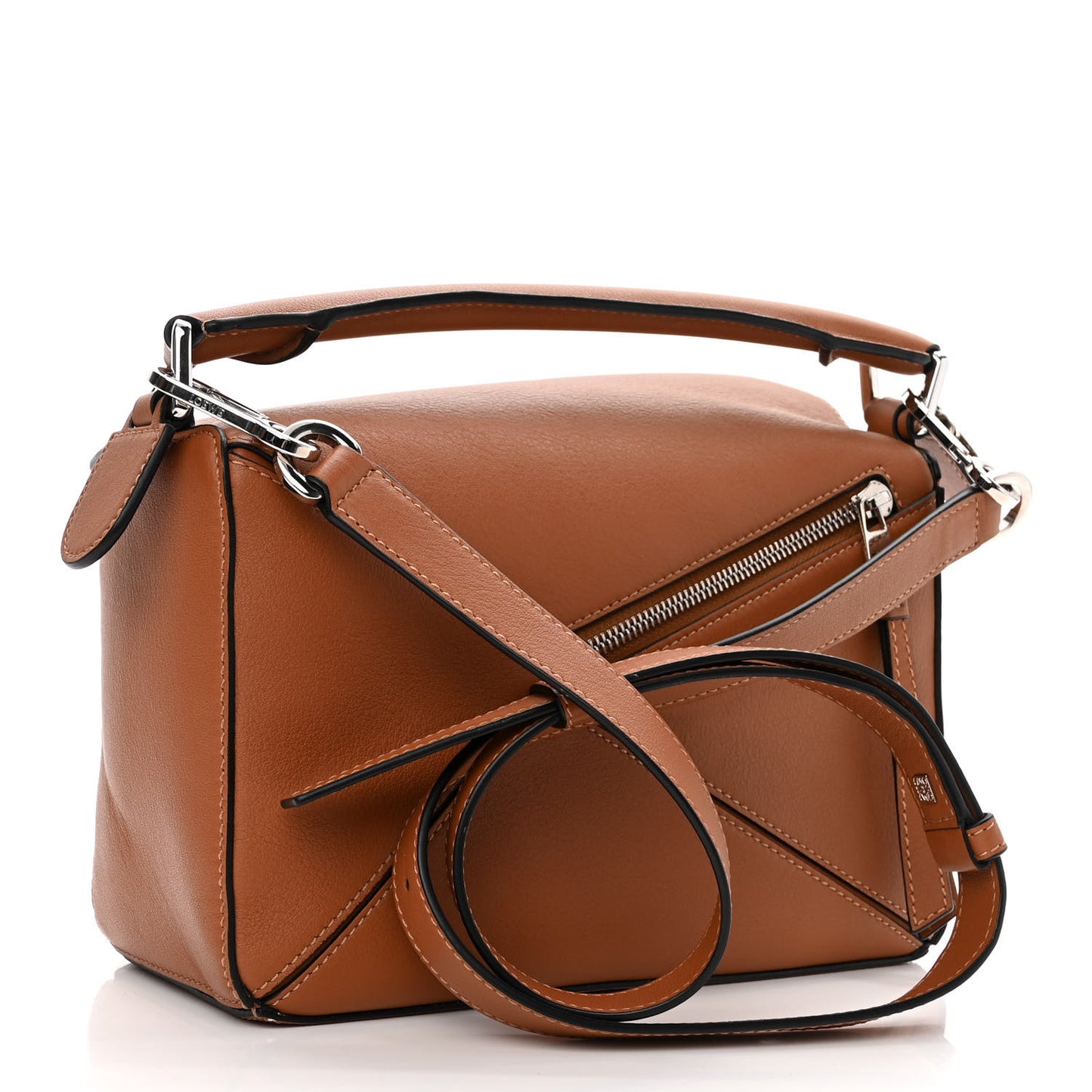 Calfskin Small Puzzle Bag Tan