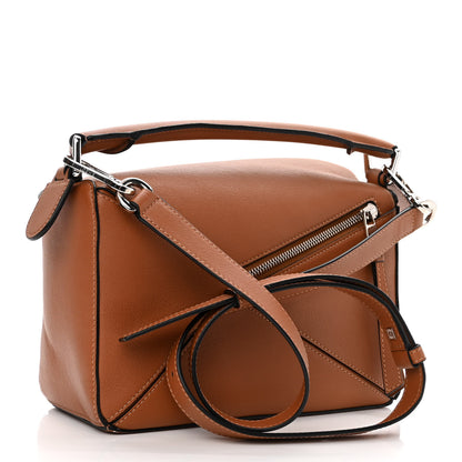 Loewe Calfskin Small Puzzle Bag Tan 3 of 10