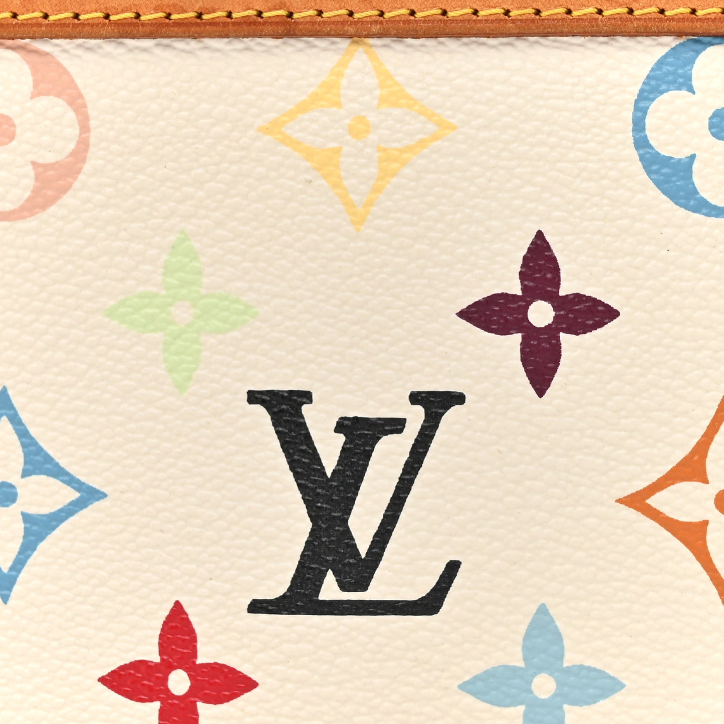 Monogram Multicolor Pochette Accessories White