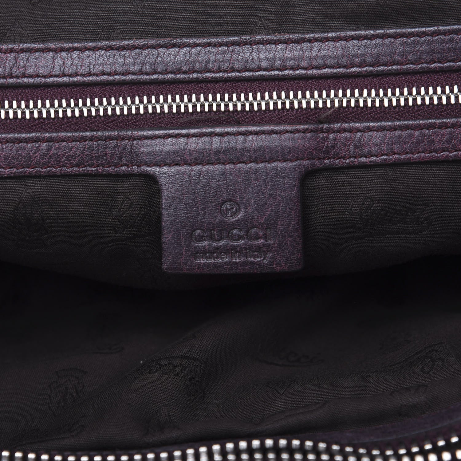 Gucci Calfskin Medium Bamboo Bar Tote Bag Dark Brown 5 of 12