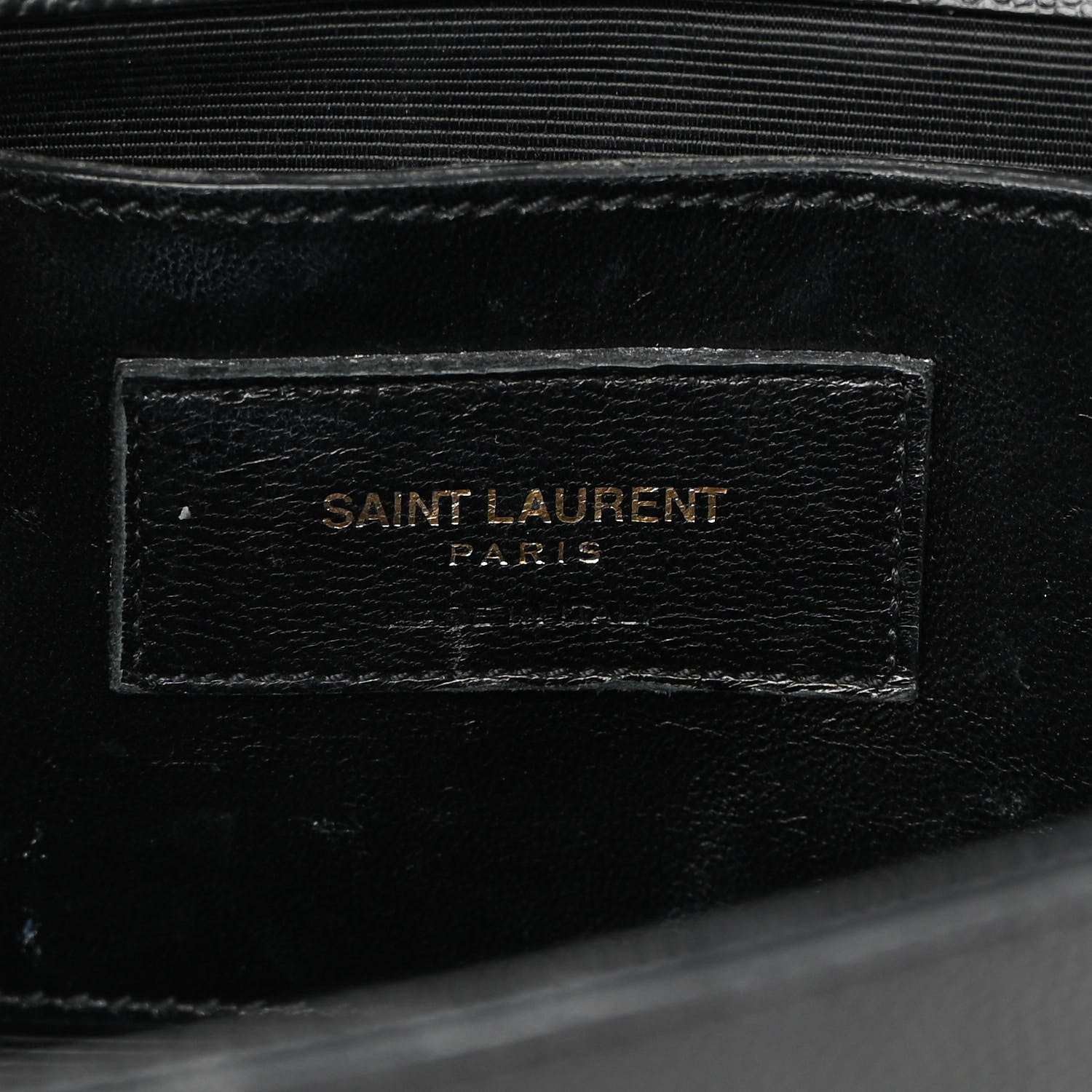 Saint Laurent Grain De Poudre Medium Classic Monogram Kate Satchel Black 6 of 14