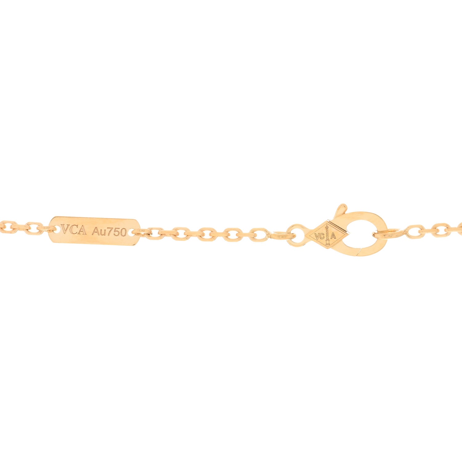 Van Cleef & Arpels 18K Yellow Gold Diamond Large Frivole Pendant Necklace 3 of 4