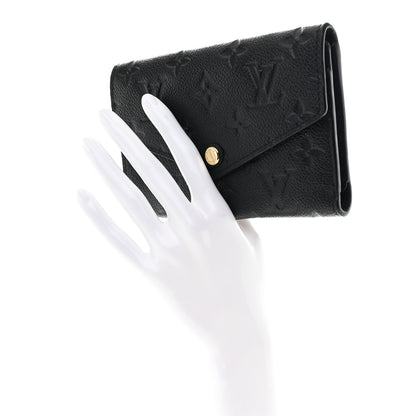 Louis Vuitton Empreinte Compact Curieuse Wallet Black 2 of 9
