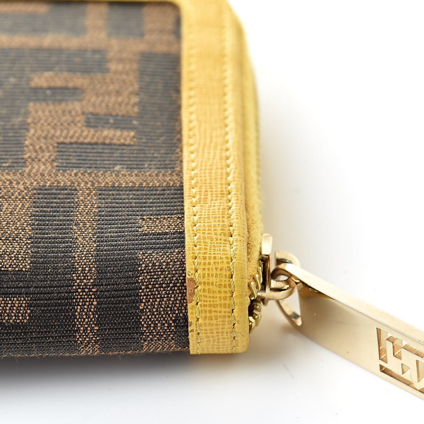 Zucca Zip Around Wallet Tobacco Yellow