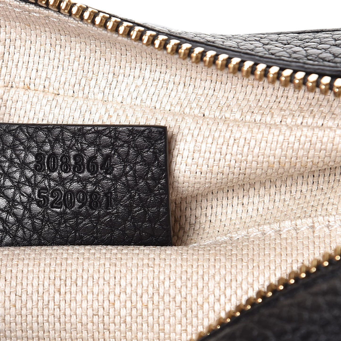 Pebbled Calfskin Small Soho Disco Bag Black