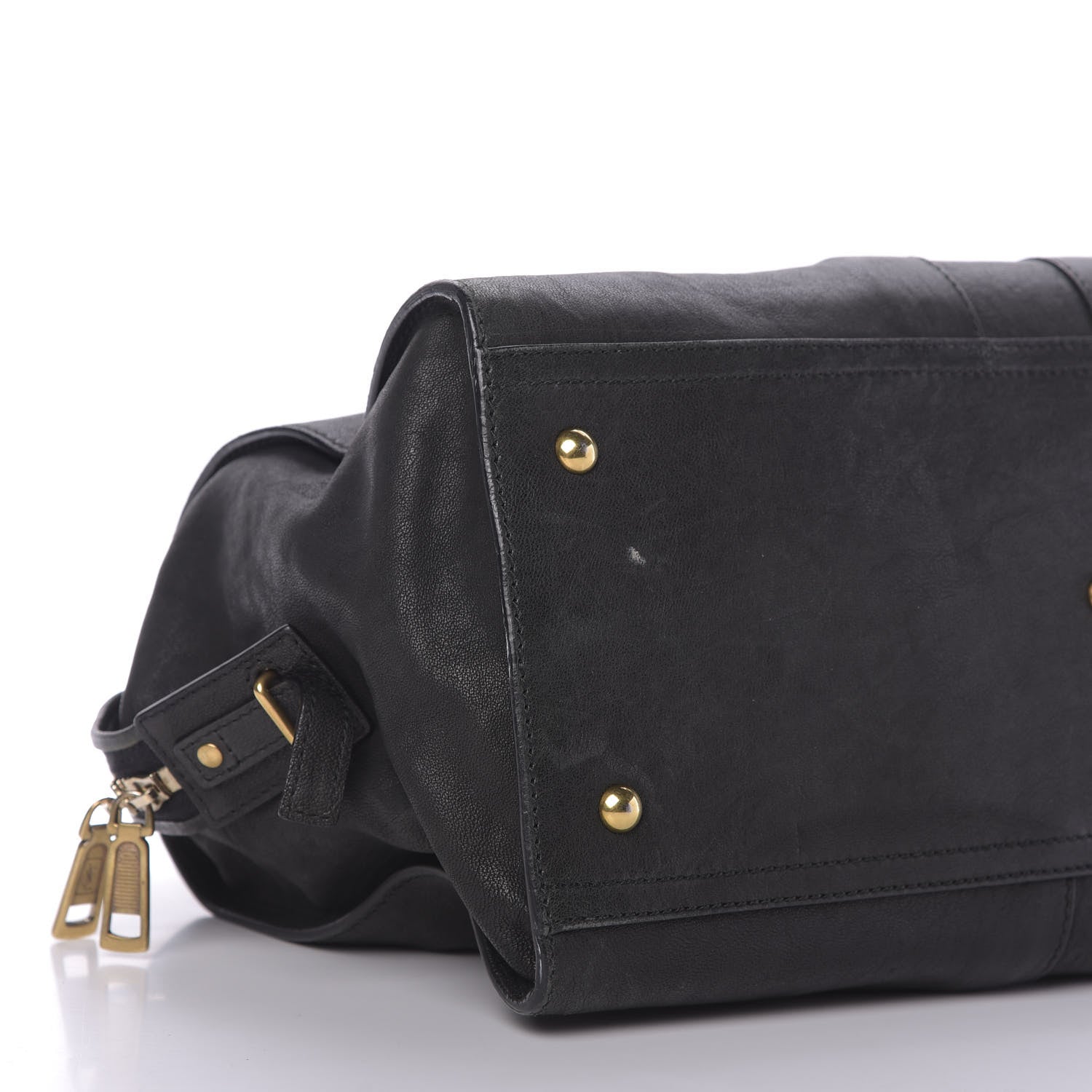 Saint Laurent Sheepskin Medium Cabas ChYc Black 6 of 9