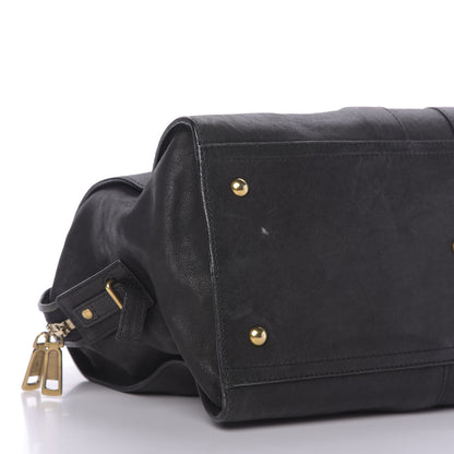 Saint Laurent Sheepskin Medium Cabas ChYc Black 6 of 9