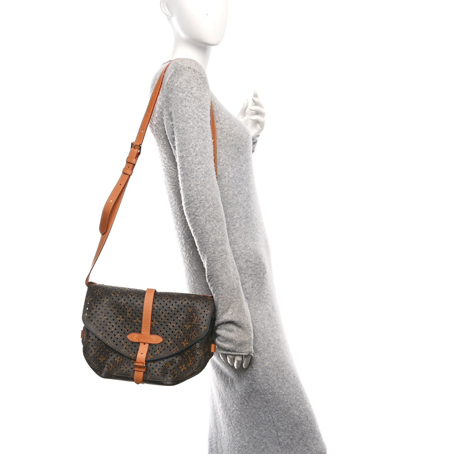 Louis Vuitton Monogram SC Flore Saumur Teal 2 of 9