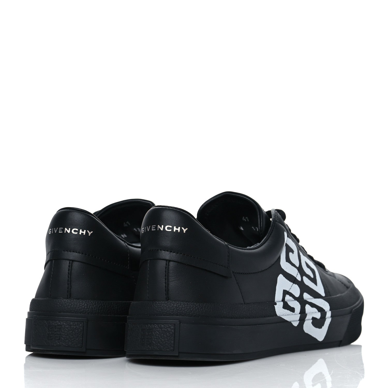 Givenchy X JOSH SMITH Calfskin City Sport Mens Sneakers 41 Black 4 of 9