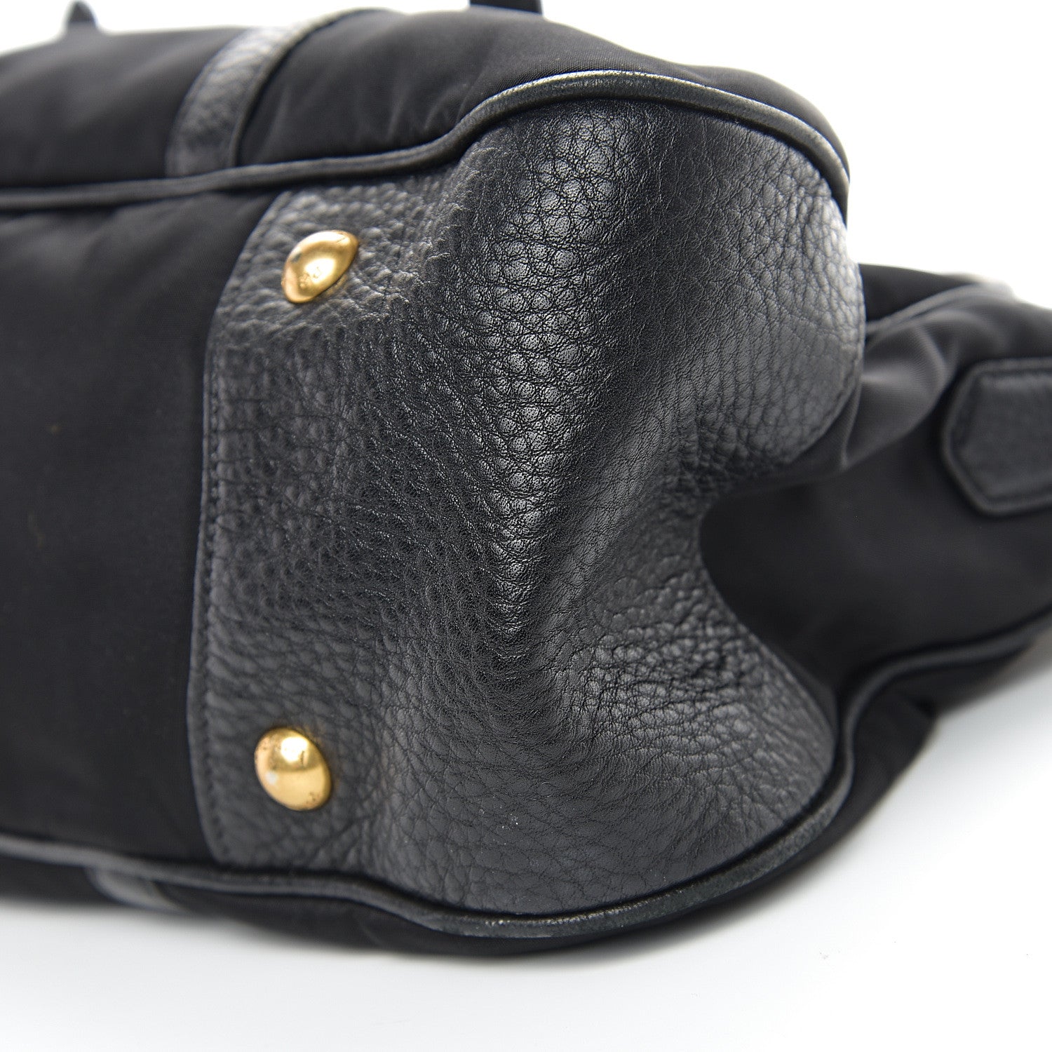 Prada Tessuto Nylon Vitello Daino Shopping Satchel Black 8 of 9