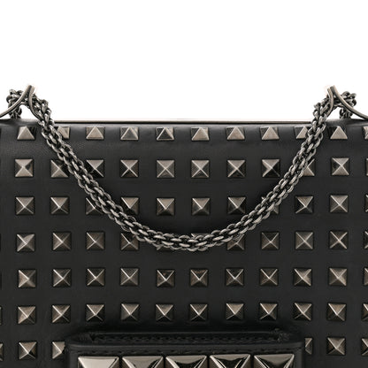 Valentino Garavani Vitello Rockstud All Over Va Va Voom Flap Bag Black 9 of 12
