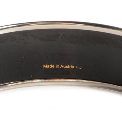 Hermes Enamel Printed Elephants Grazing Wide Bracelet 70 5 of 6