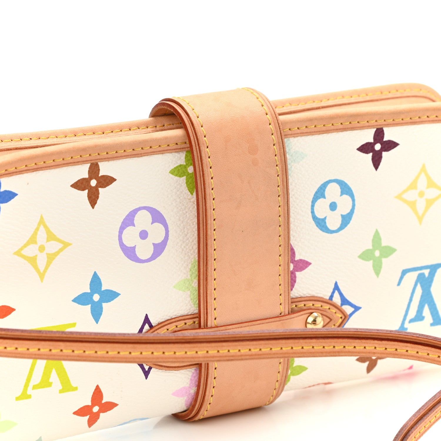 Louis Vuitton Monogram Multicolor Shirley White 8 of 10