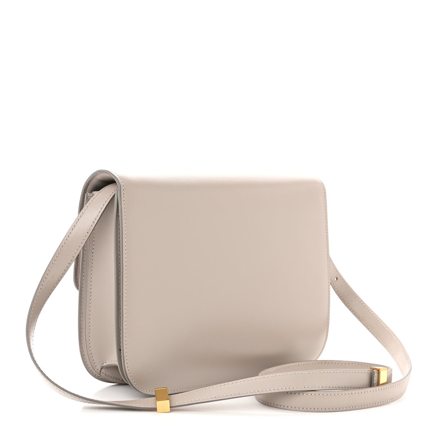 Box Calfskin Medium Classic Box Flap Bag Clay