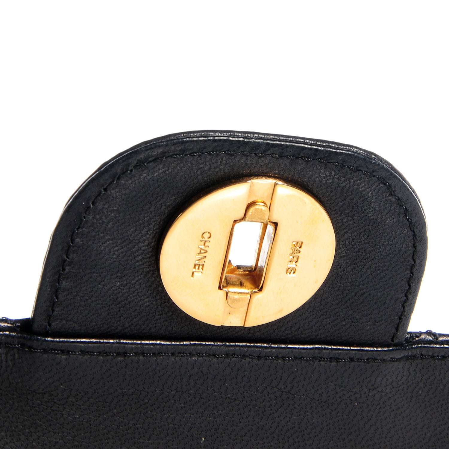 Chanel Lambskin Medium Mademoiselle Chain Double Flap Black 4 of 8