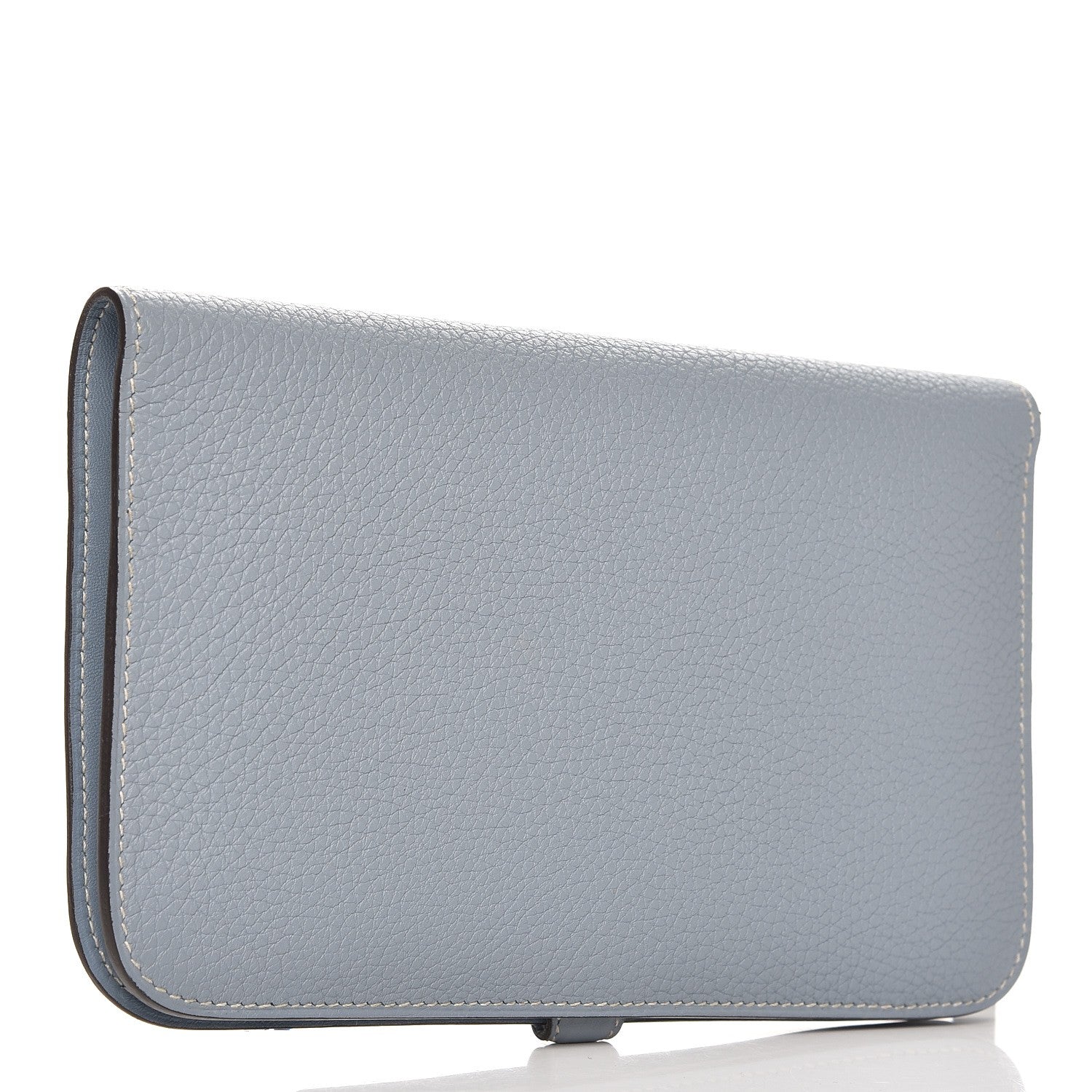 Hermes Togo Dogon Duo Wallet Bleu Lin 3 of 9
