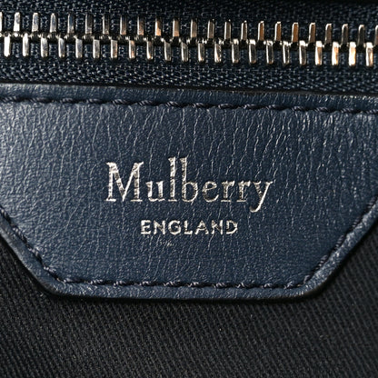 Mulberry Felt Calfskin Oversized Iris Weekend Bag Midnight 10 of 17