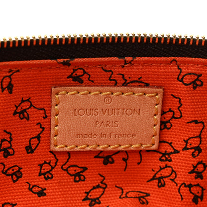 Louis Vuitton Catogram Elizabeth Pouch Orange Marron 6 of 6