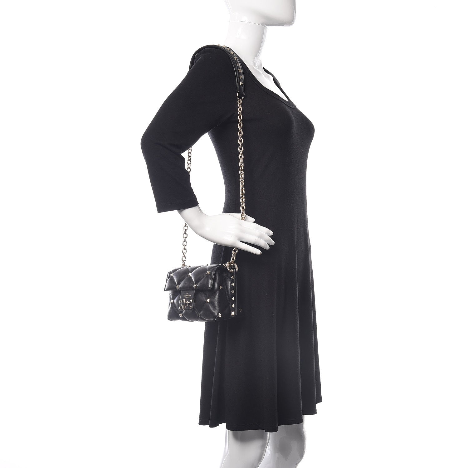 Valentino Garavani Nappa Mini Candystud Crossbody Black 2 of 11