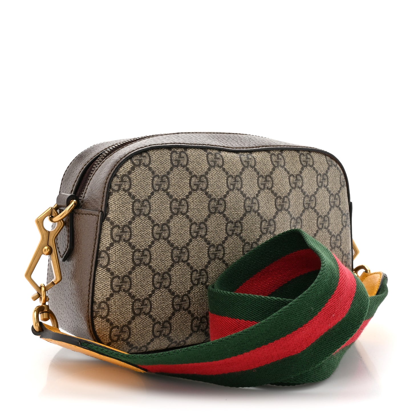 GG Supreme Monogram Web Neo Vintage Shoulder Bag Beige New Acero Crop