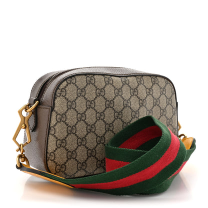 Gucci GG Supreme Monogram Web Neo Vintage Shoulder Bag Beige New Acero Crop 3 of 14