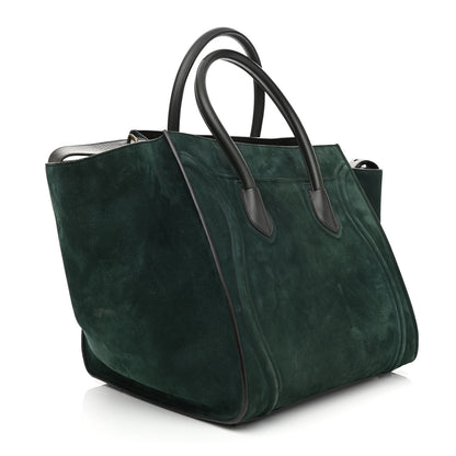 Celine Nubuck Medium Phantom Luggage Bottle Green 1 of 12