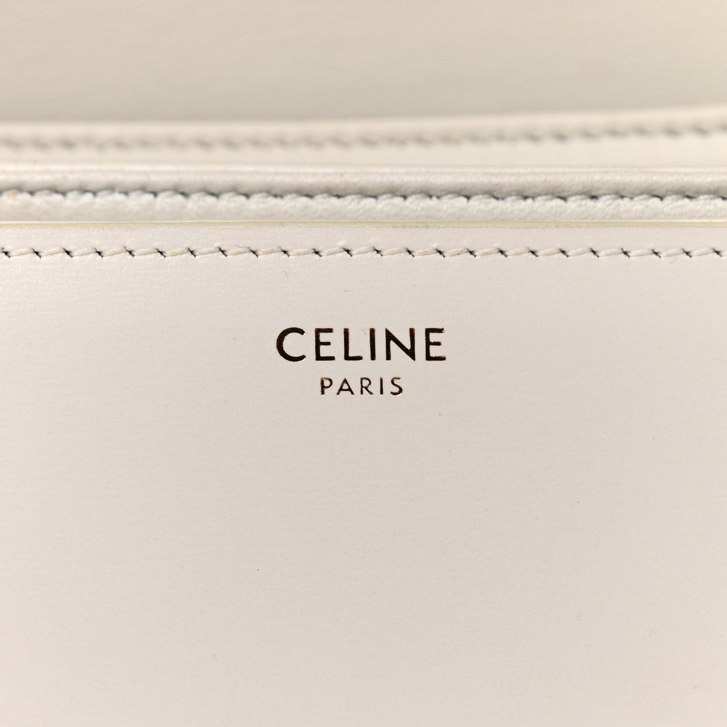 Shiny Calfskin Medium Triomphe White