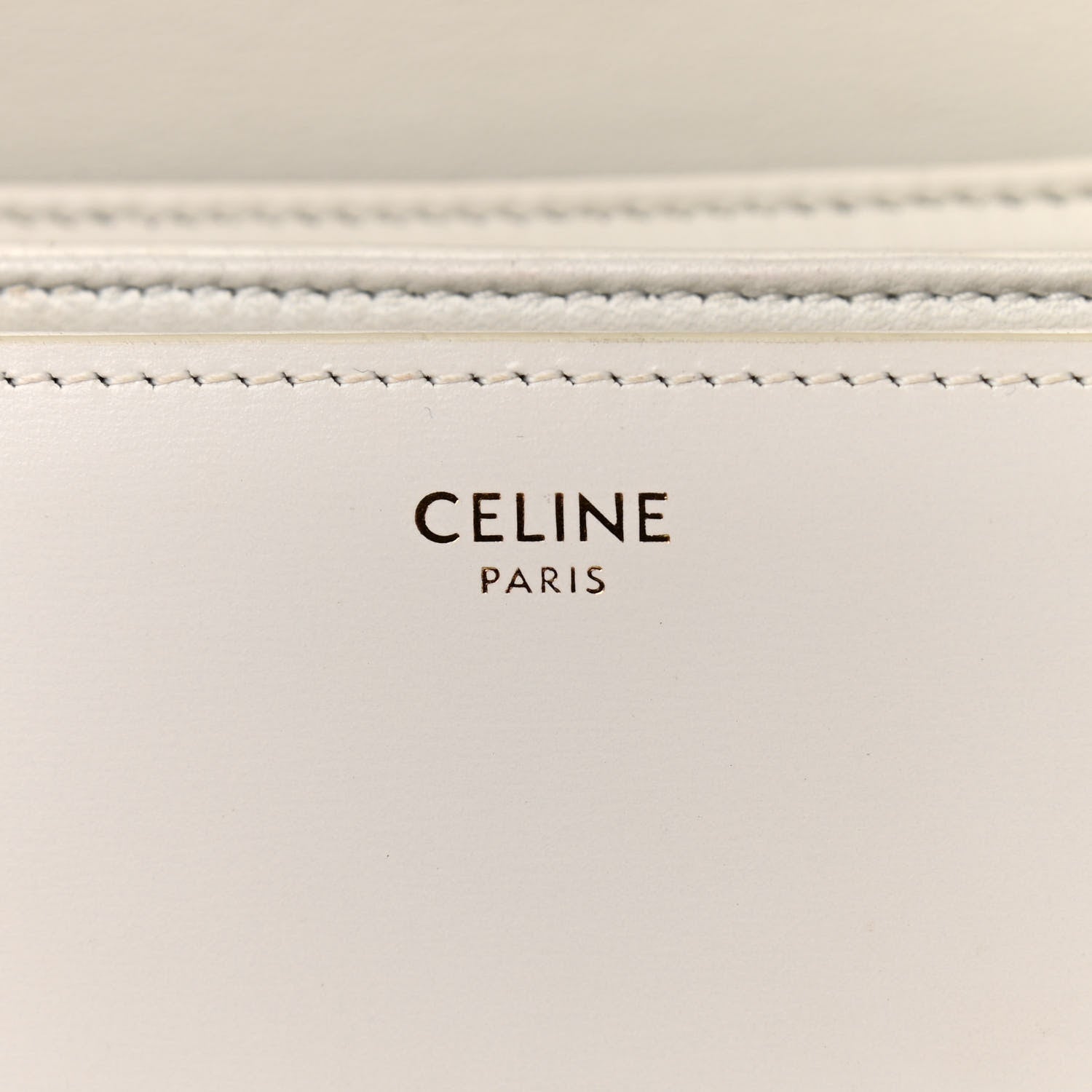 Celine Shiny Calfskin Medium Triomphe White 6 of 13