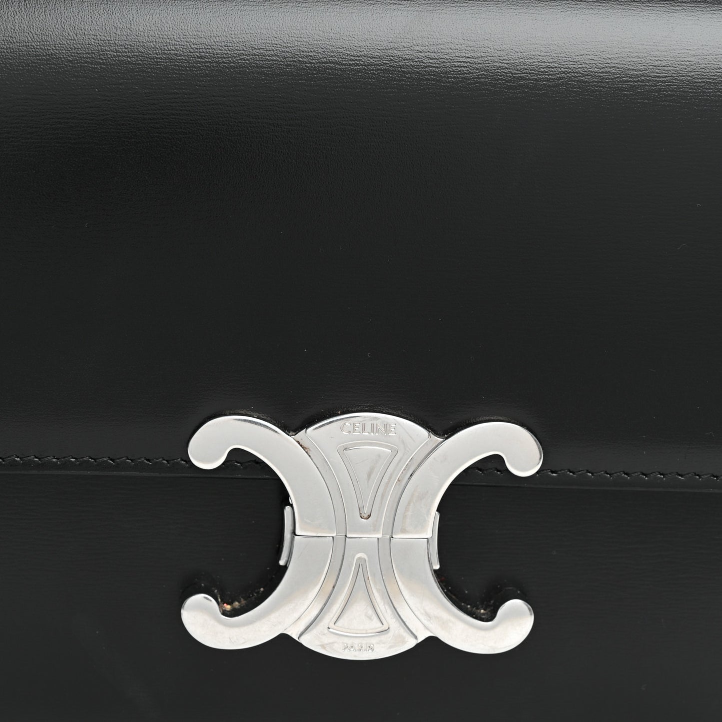 Shiny Calfskin Teen Triomphe Black