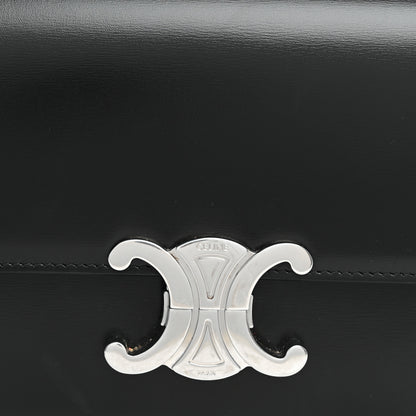 Celine Shiny Calfskin Teen Triomphe Black 8 of 11