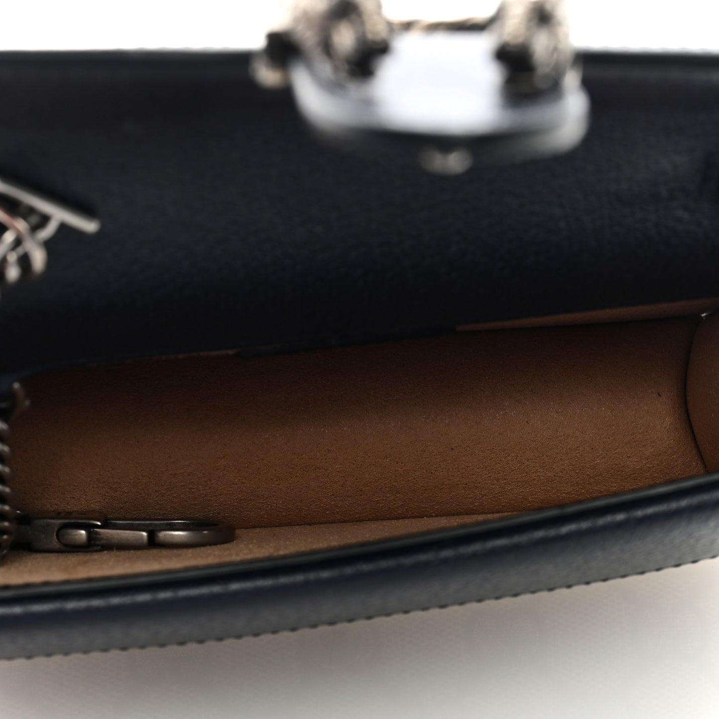 GG Supreme Monogram Textured Dollar Calfskin Super Mini Dionysus Shoulder Bag Beige Blue