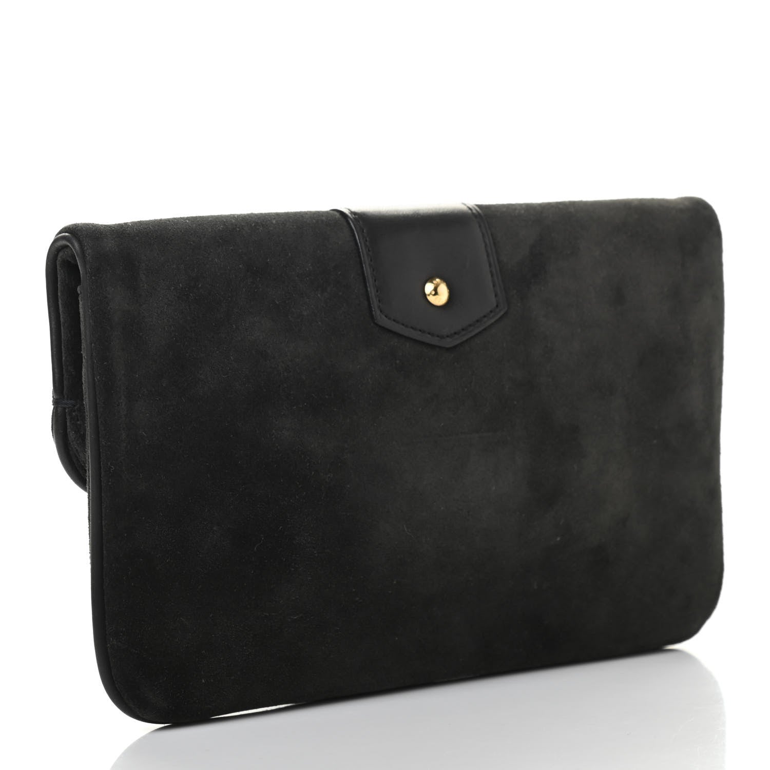 Louis Vuitton Suede SC Slim Clutch Coal 4 of 7