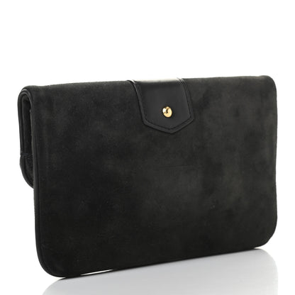 Louis Vuitton Suede SC Slim Clutch Coal 4 of 7