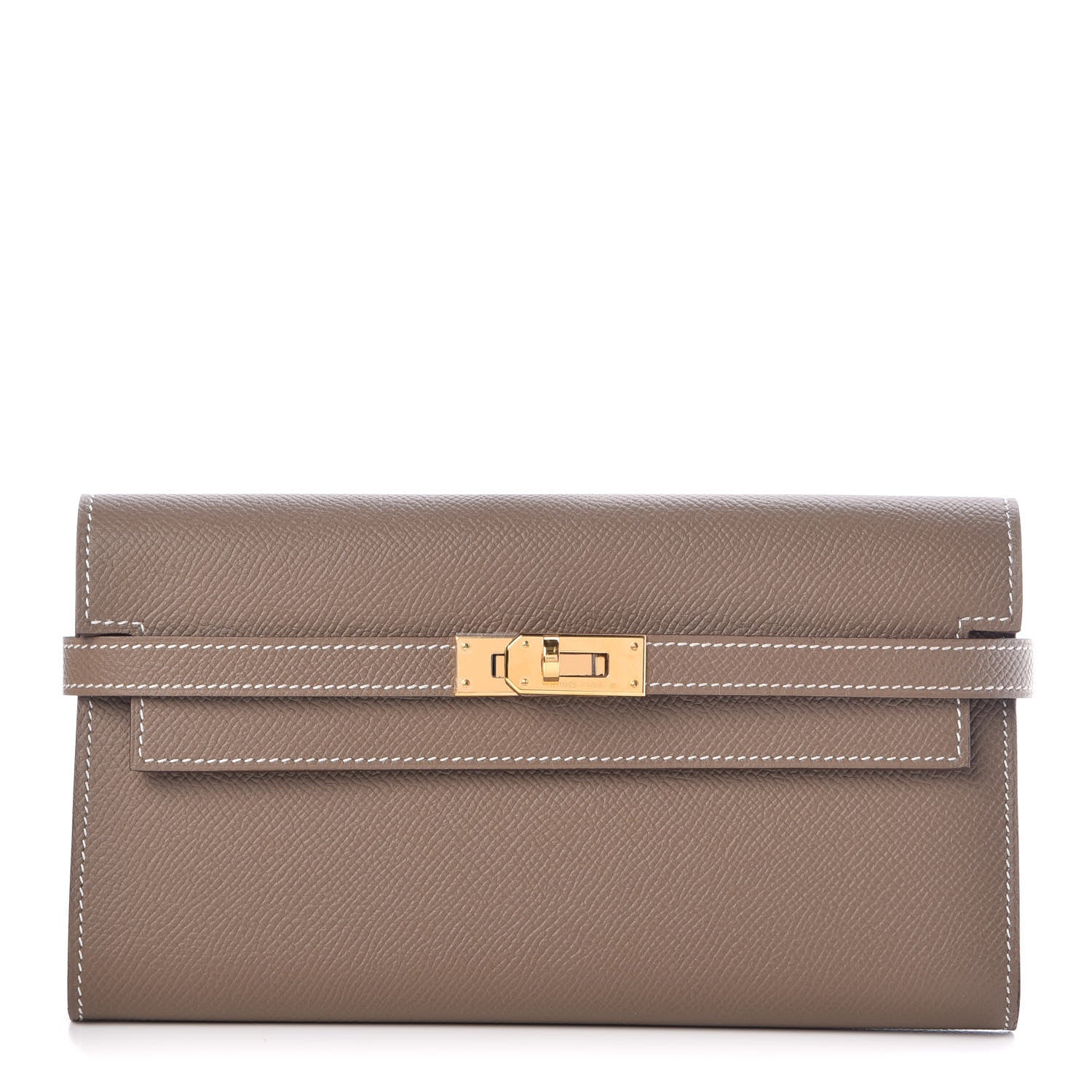 Hermes Epsom Kelly Longue Wallet Etoupe 1 of 8